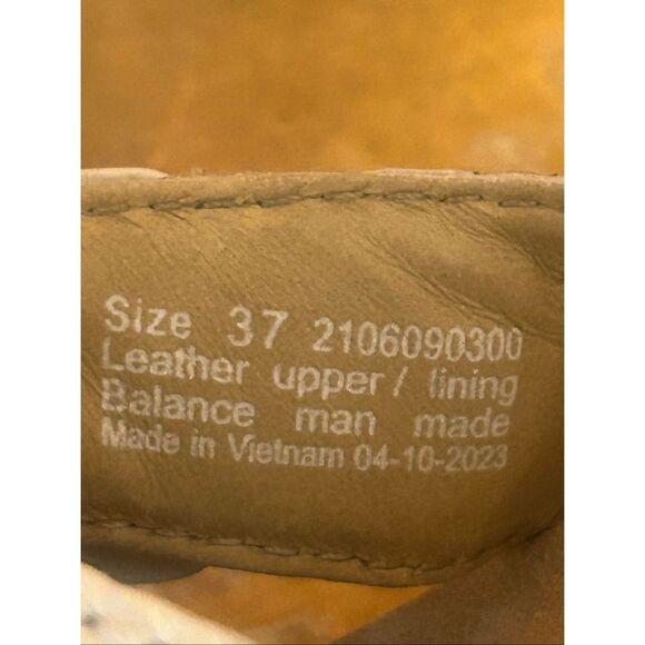 DANSKO White Slide Leather Sandals Vibram Cork Sole Size EU 37 US 6.5-7 - Picture 8 of 8